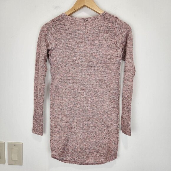 Free People NWT Think Thermal Henley Top Womens XS Pink Waffle Knit Long Sleeve - Picture 4 of 9